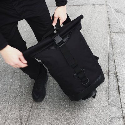 Stylish roll top backpack