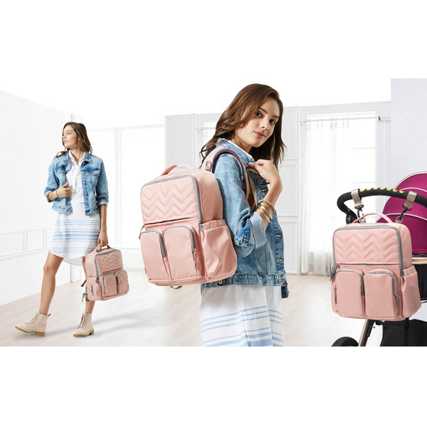 Come And Pick This Pink Streamlined Diaper Backpack